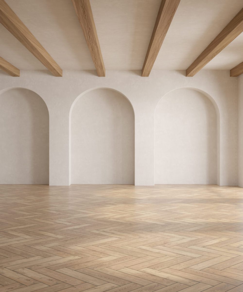 Empty interior room boho style 3 d illustration